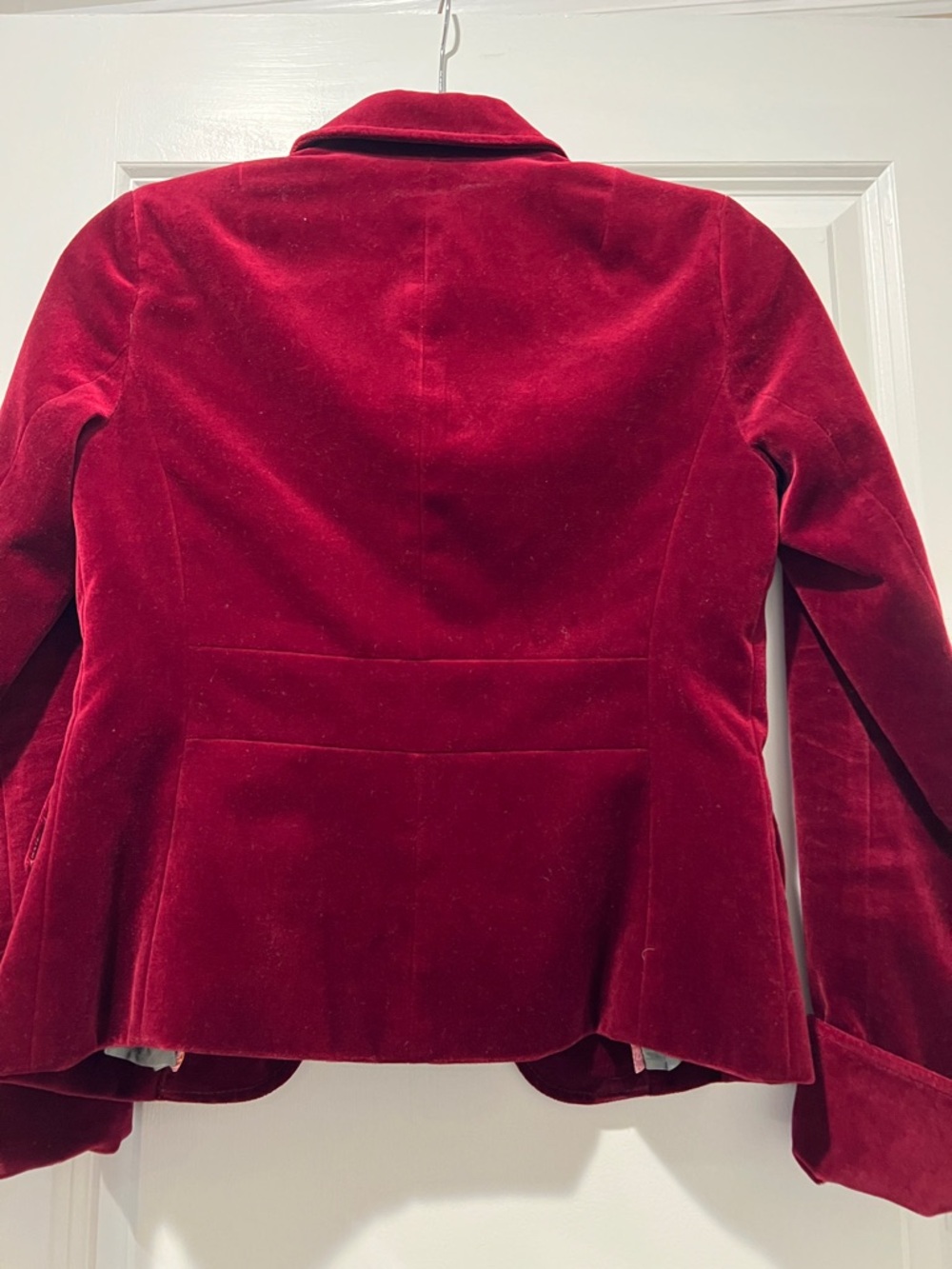 J.Crew Women's Velvet Blazer Jacket - Deep Burgundy - Picture 3 of 8